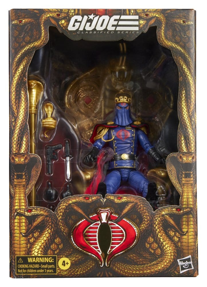 G.I. Joe Classified Series Figura Cobra Commander in Dress Uniform & Throne 15 cm