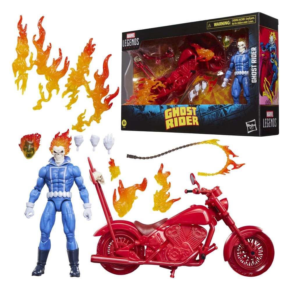 Ghost Rider Marvel Legends Figura Johnny Blaze with Motorcycle 15 cm