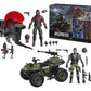 G.I. Joe Classified Series Set de Figuras y Vehículos Snake Eyes & Varmint ATV vs. Stealth Viper & Cobra Stealth Flight Pod (Trubble Bubble) 15 cm