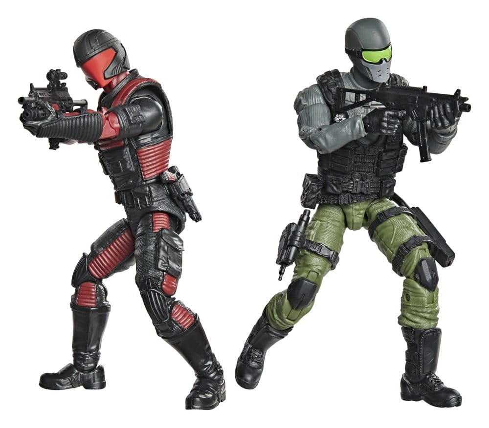 G.I. Joe Classified Series Set de Figuras y Vehículos Snake Eyes & Varmint ATV vs. Stealth Viper & Cobra Stealth Flight Pod (Trubble Bubble) 15 cm