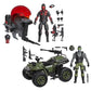 G.I. Joe Classified Series Set de Figuras y Vehículos Snake Eyes & Varmint ATV vs. Stealth Viper & Cobra Stealth Flight Pod (Trubble Bubble) 15 cm