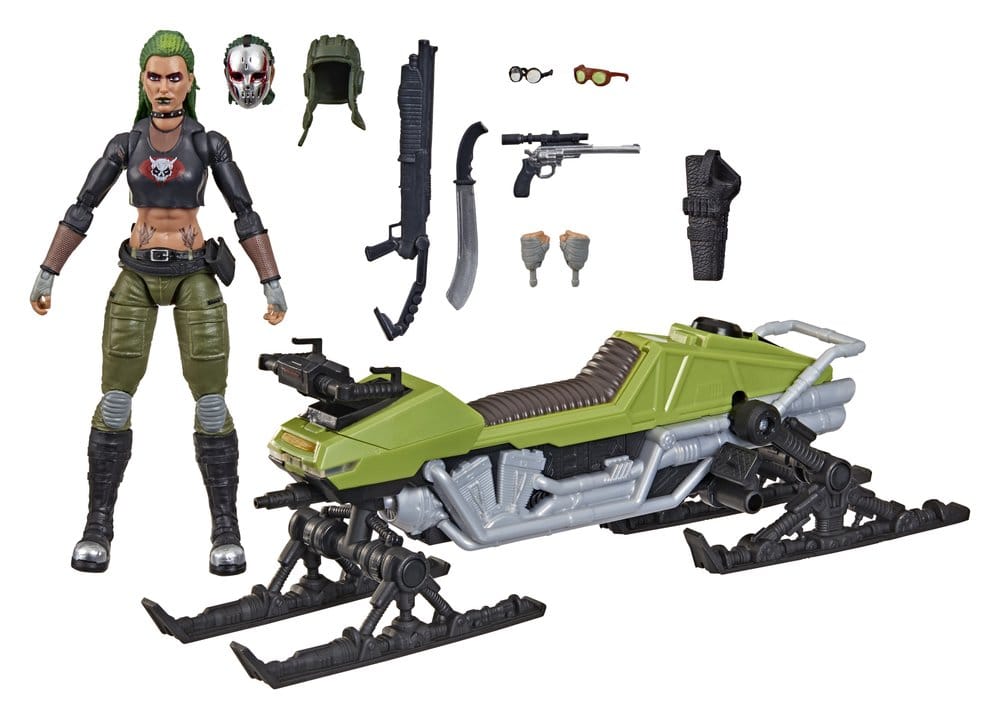 G.I. Joe Classified Series Figura y Vehículo #194 Zanya y Dreadnok Chameleon (Swamp Skier) 15 cm