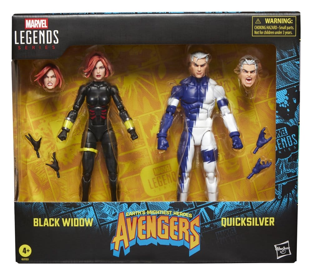 Avengers Marvel Legends Pack de 2 Figuras Black Widow & Quicksilver 15 cm