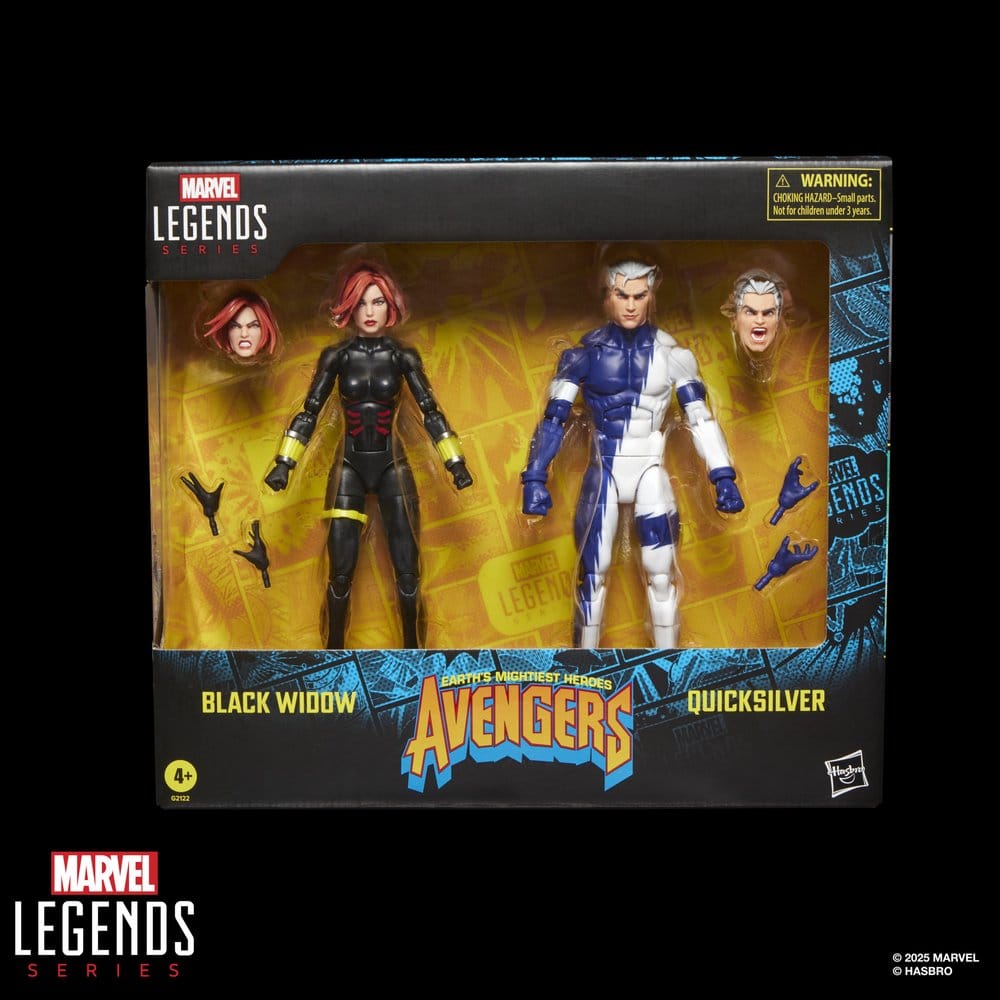 Avengers Marvel Legends Pack de 2 Figuras Black Widow & Quicksilver 15 cm