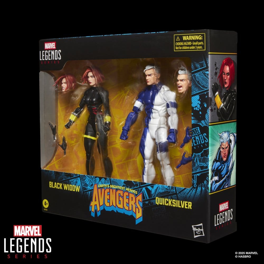 Avengers Marvel Legends Pack de 2 Figuras Black Widow & Quicksilver 15 cm
