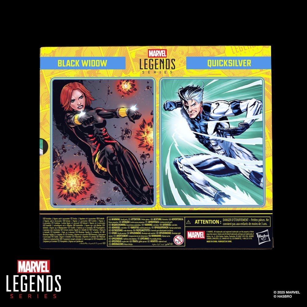 Avengers Marvel Legends Pack de 2 Figuras Black Widow & Quicksilver 15 cm