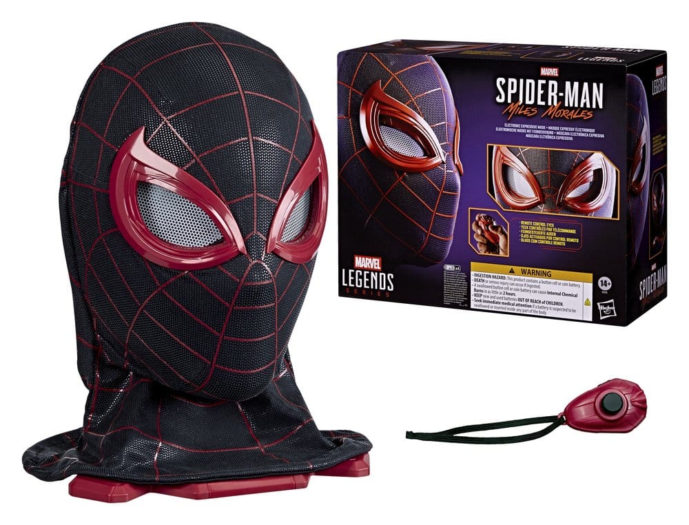 Spider-Man: Miles Morales Marvel Legends Máscara Electrónica Expresiva