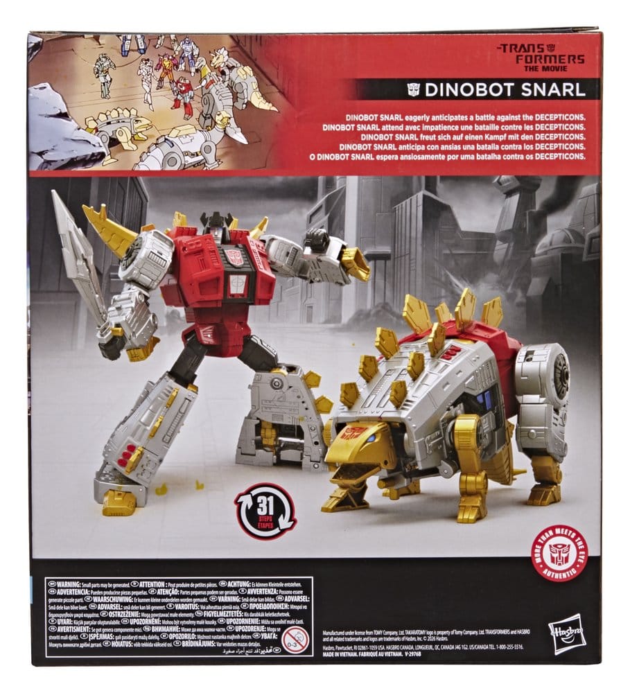The Transformers: The Movie Studio Series Leader Class Figura Dinobot Snarl 20 cm