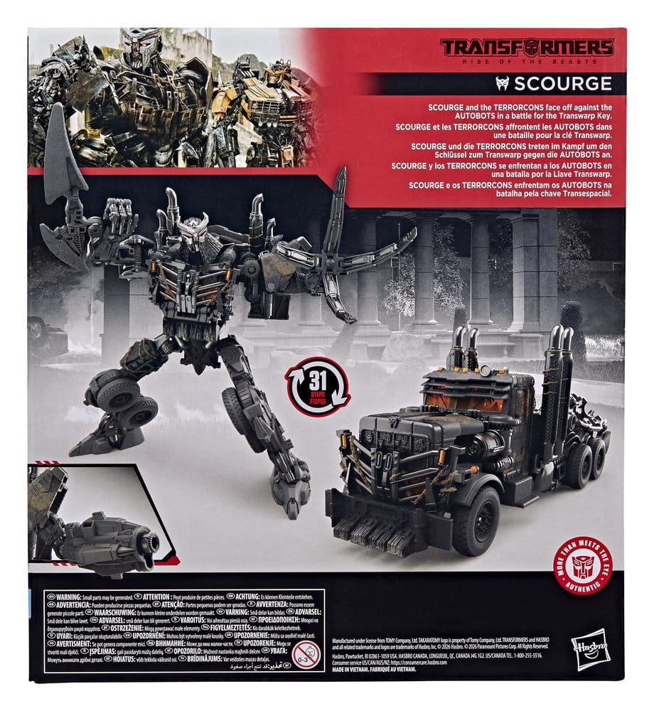 Transformers: El despertar de las bestias Studio Series Leader Class Figura Scourge 22 cm