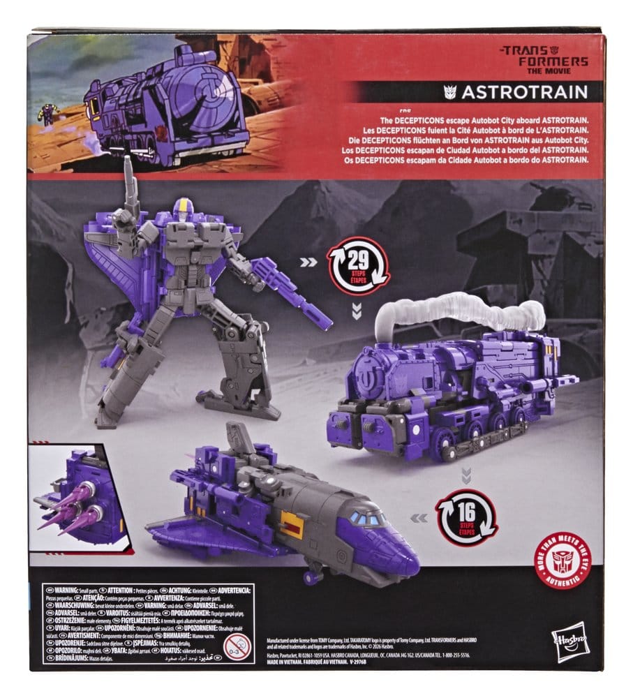 The Transformers: The Movie Studio Series Leader Class Figura Astrotrain 17 cm