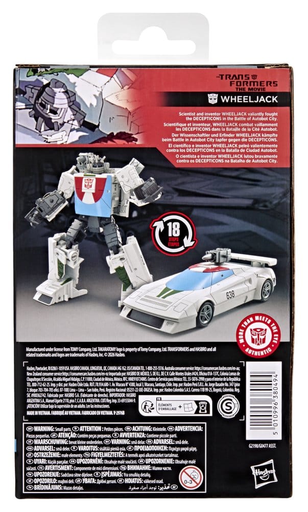 The Transformers: The Movie Studio Series Deluxe Class Figura Wheeljack 13 cm