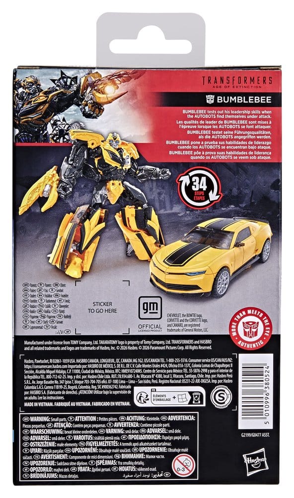 Transformers: La era de la extinción Studio Series Deluxe Class Figura Bumblebee 13 cm