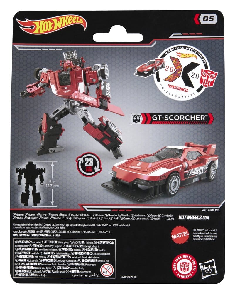 Transformers x Hot Wheels Collaborative Deluxe Class Figura GT-Scorcher 13 cm