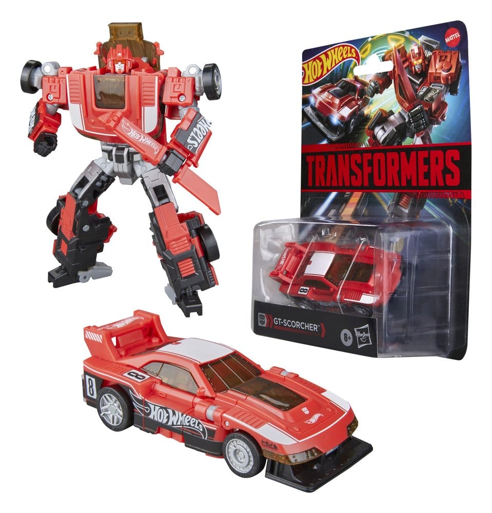 Transformers x Hot Wheels Collaborative Deluxe Class Figura GT-Scorcher 13 cm