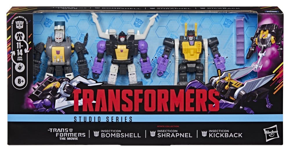 Transformers: La película Studio Series Deluxe Class Pack de 3 Figuras Insecticon Bombshell, Shrapnel & Kickback 14 cm