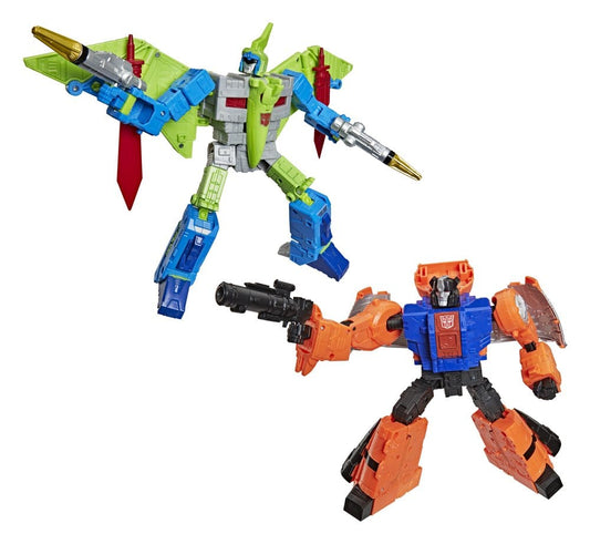 Transformers Age of the Primes Leader Class Pack de 2 Figuras G2 G2 Dinobot Swoop &amp; G2 Dinobot Sludge 19 cm