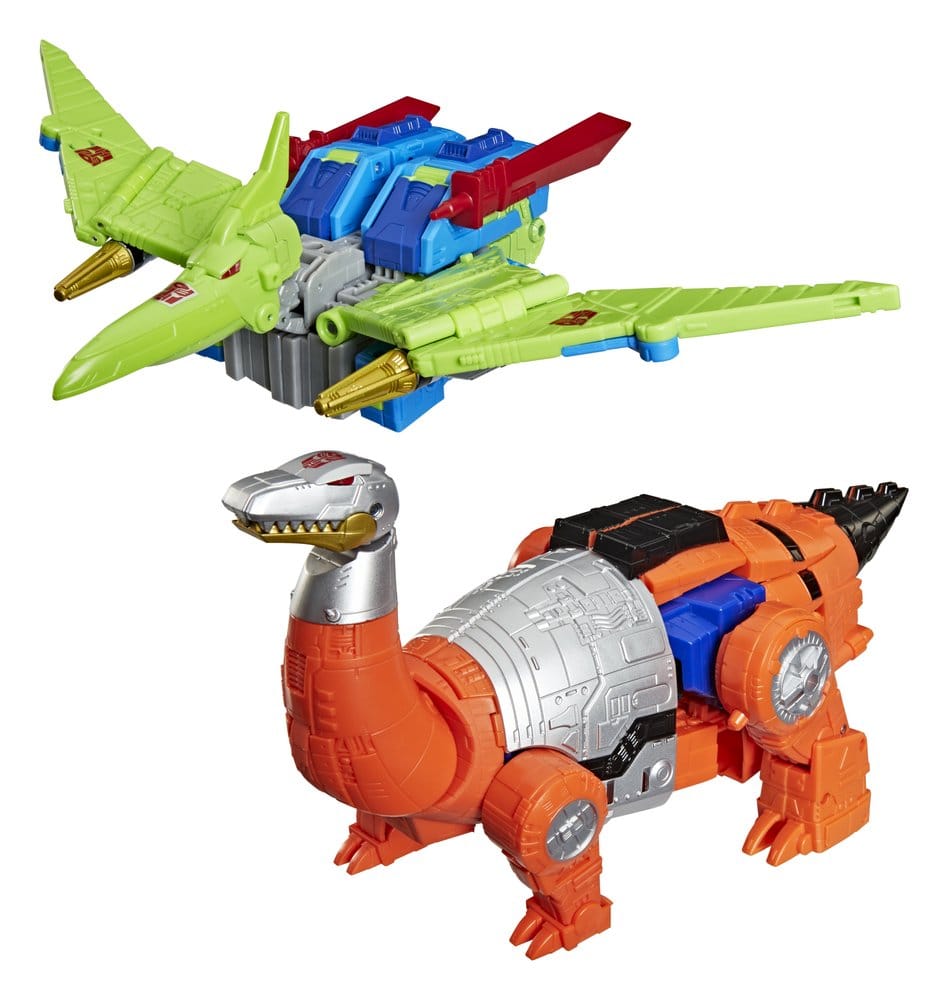 Transformers Age of the Primes Leader Class Pack de 2 Figuras G2 G2 Dinobot Swoop &amp; G2 Dinobot Sludge 19 cm