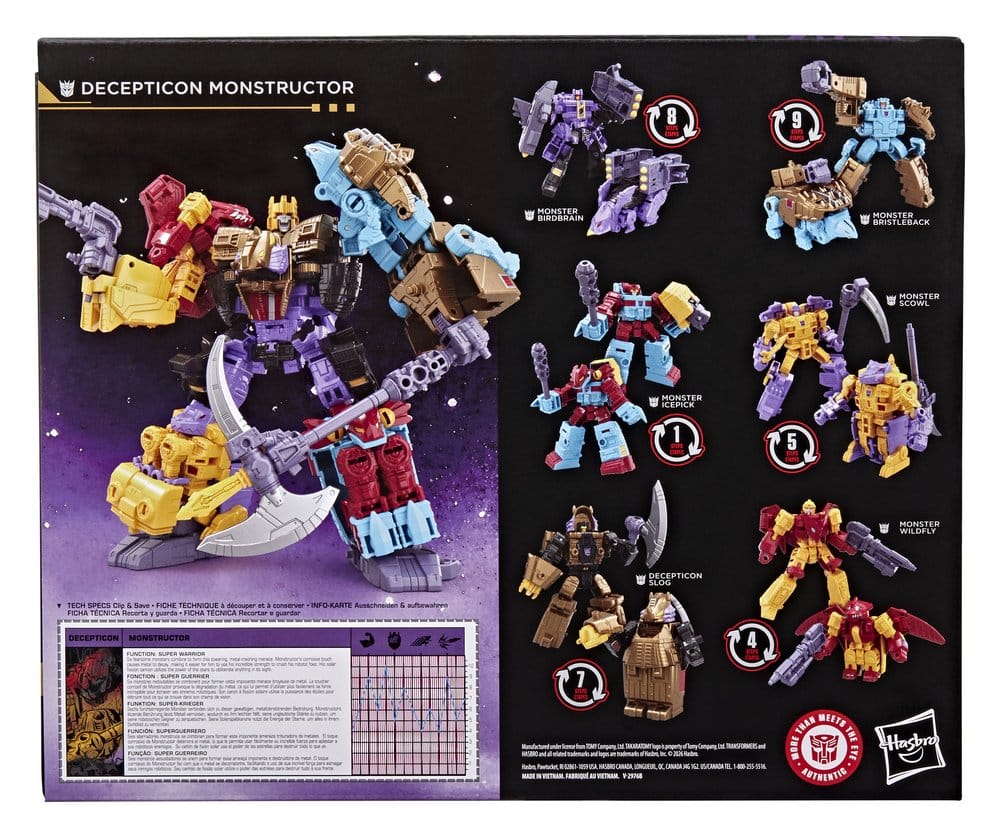 Transformers Age of the Primes Figura de Acción Decepticon Monstructor 17 cm