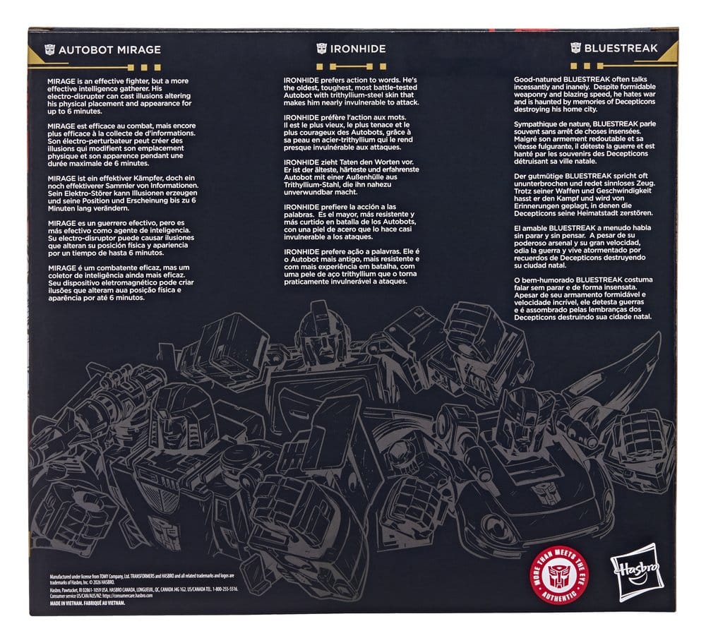 Transformers Age of the Primes Pack de 3 Figuras Autobot Mirage & Bluestreak & Ironhide