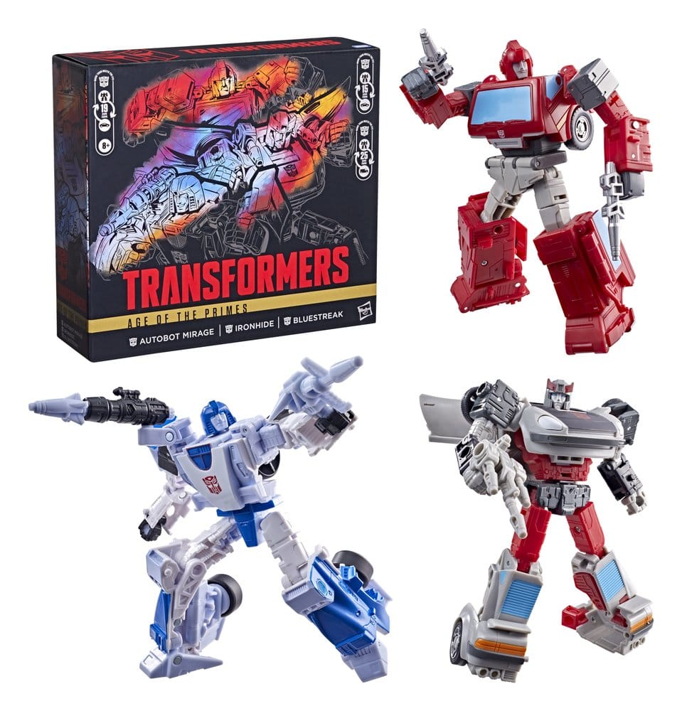 Transformers Age of the Primes Pack de 3 Figuras Autobot Mirage & Bluestreak & Ironhide