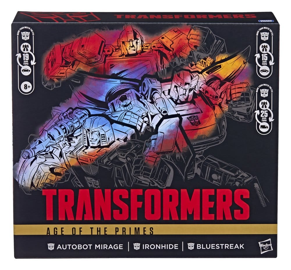 Transformers Age of the Primes Pack de 3 Figuras Autobot Mirage & Bluestreak & Ironhide