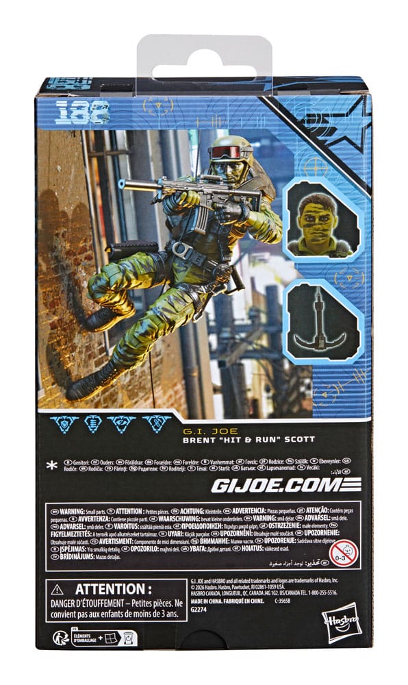 G.I. Joe Classified Series Figura Brent "Hit & Run" Scott 15 cm - Z POP Toys