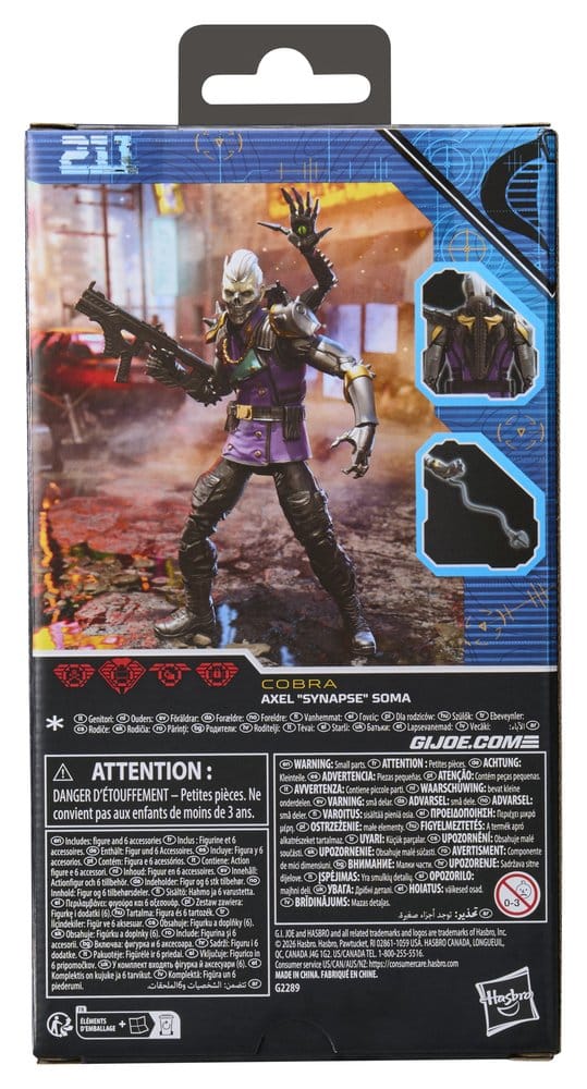 G.I. Joe Classified Series Figura #211 Axel "Synapse" Soma 15 cm