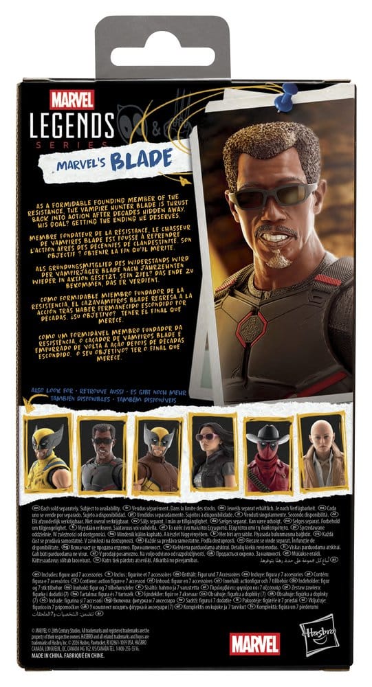 Deadpool & Wolverine Marvel Legends Figura Marvel's Blade 15 cm