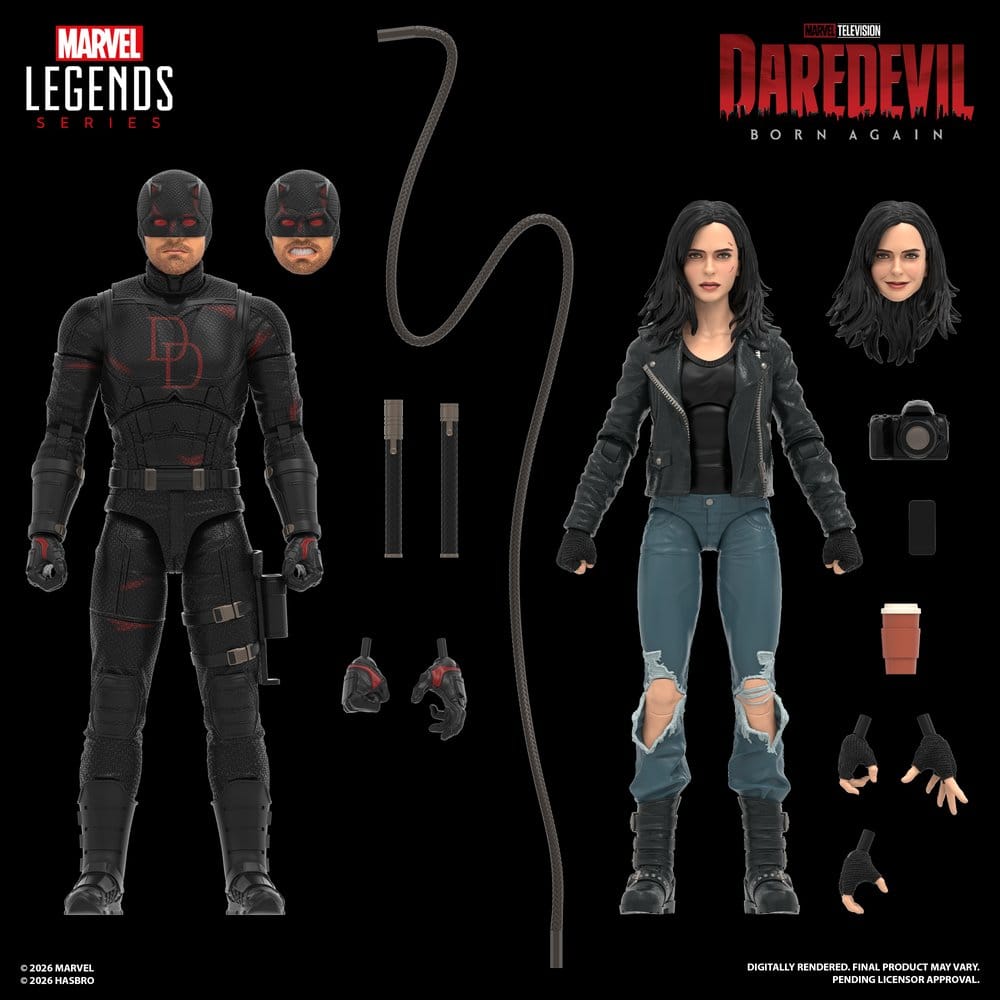 Daredevil: Born Again Marvel Legends Pack de 2 Figuras Daredevil & Jessica Jones 15 cm
