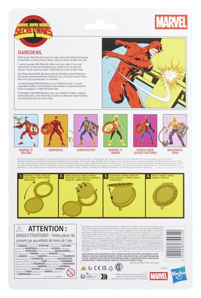 Secret Wars Marvel Legends Figura Daredevil 15 cm