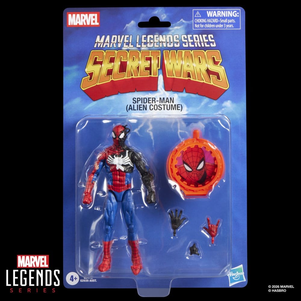 Secret Wars Marvel Legends Figura Spider-Man (Alien Costume) 15 cm