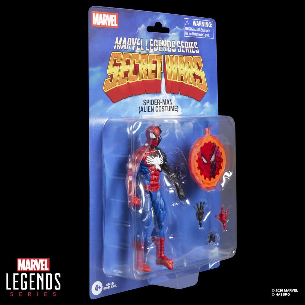 Secret Wars Marvel Legends Figura Spider-Man (Alien Costume) 15 cm