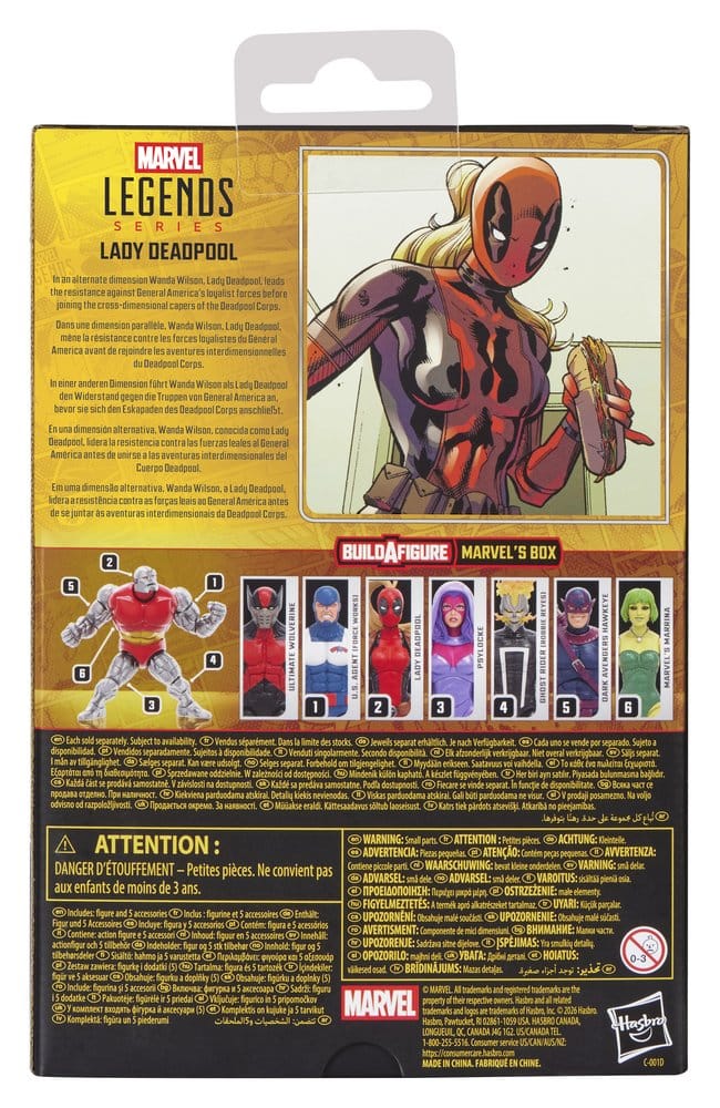Marvel Legends Figura Lady Deadpool (BAF: Marvel's Box) 15 cm