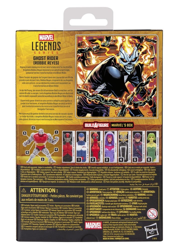 Marvel Legends Figura Ghost Rider (Robbie Reyes) (BAF: Marvel's Box) 15 cm
