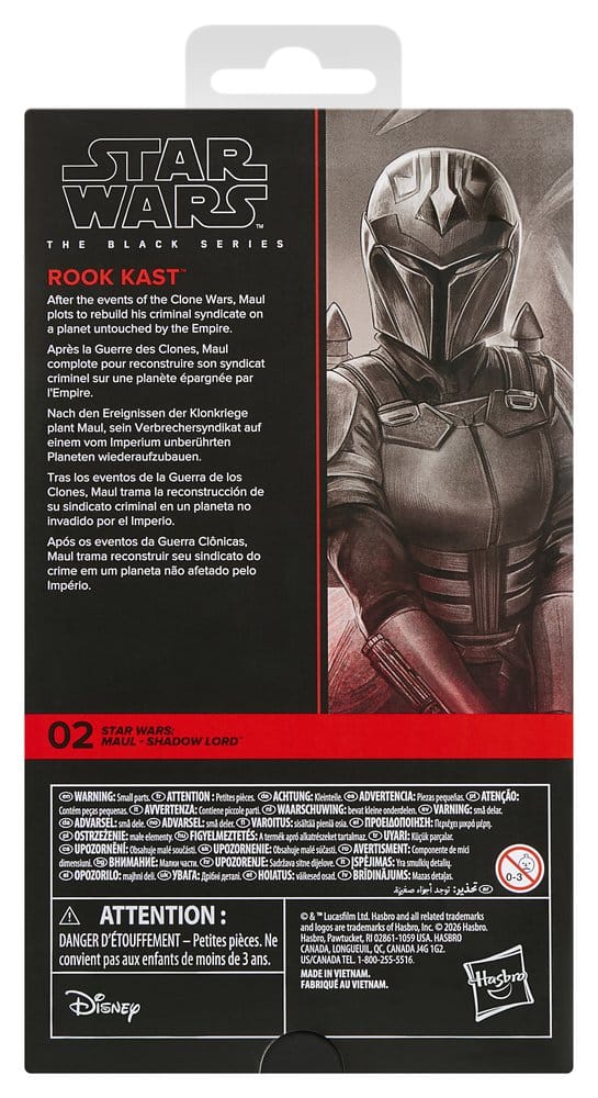 Star Wars: Maul - Shadow Lord Black Series Figura Rook Kast 15 cm