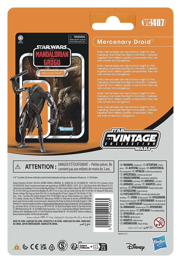 Star Wars: The Mandalorian and Grogu Vintage Collection Figura Mercenary Droid 10 cm