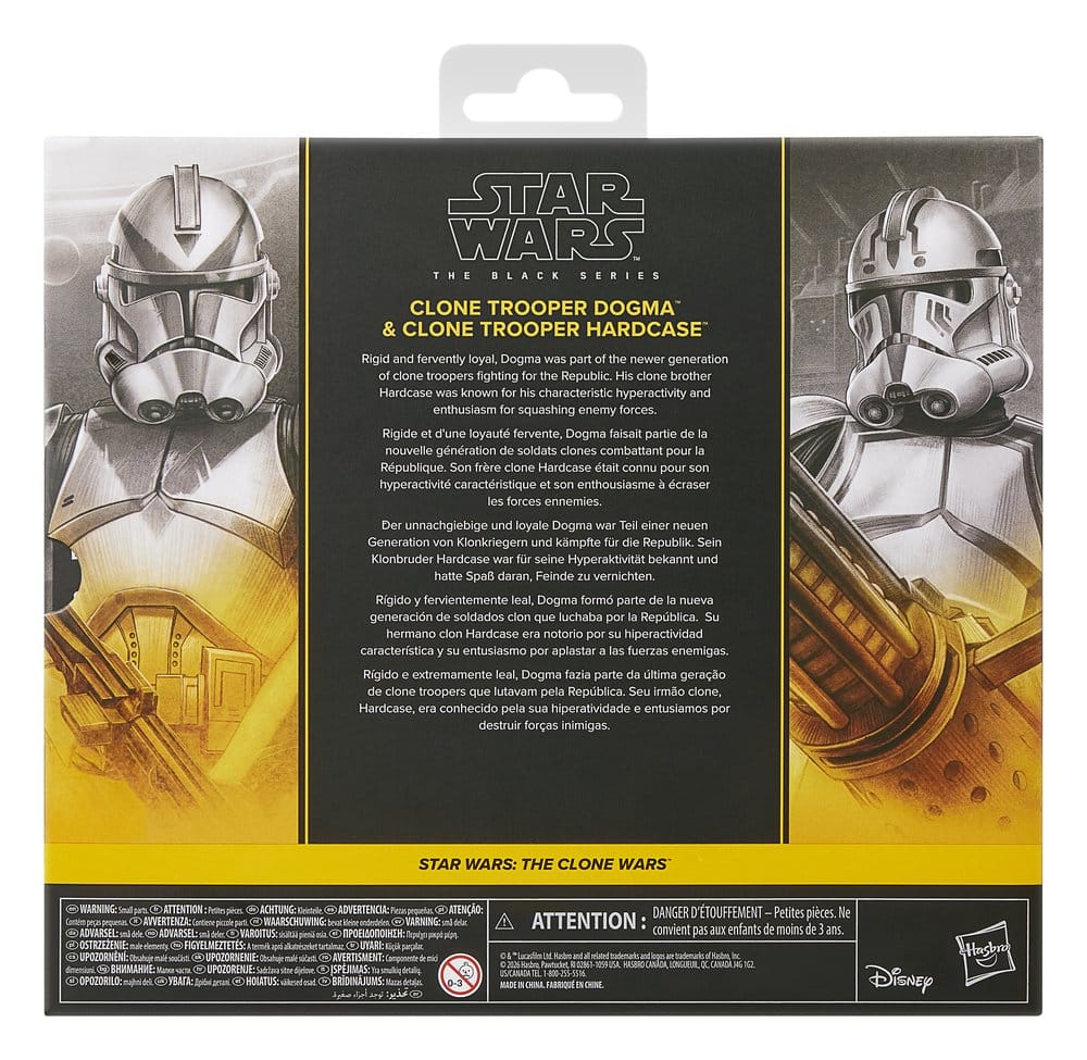 Star Wars: The Clone Wars Black Series Pack de 2 Figuras Clone Troopers Dogma & Hardcase 15 cm