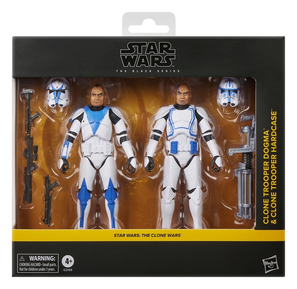 Star Wars: The Clone Wars Black Series Pack de 2 Figuras Clone Troopers Dogma & Hardcase 15 cm