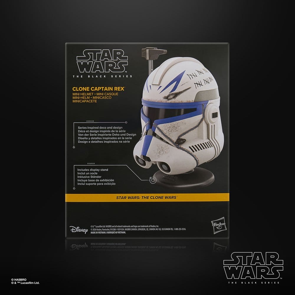 Star Wars: The Clone Wars Black Series Minicasco Clon Captain Rex 15 cm