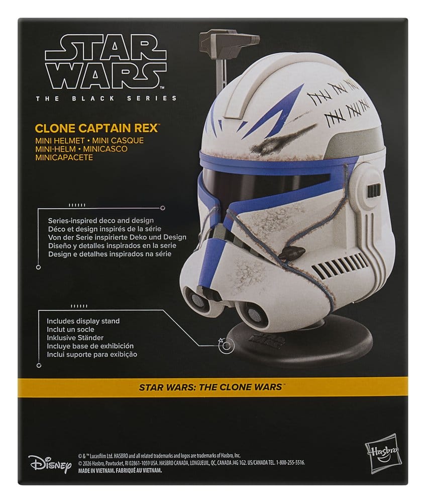 Star Wars: The Clone Wars Black Series Minicasco Clon Captain Rex 15 cm
