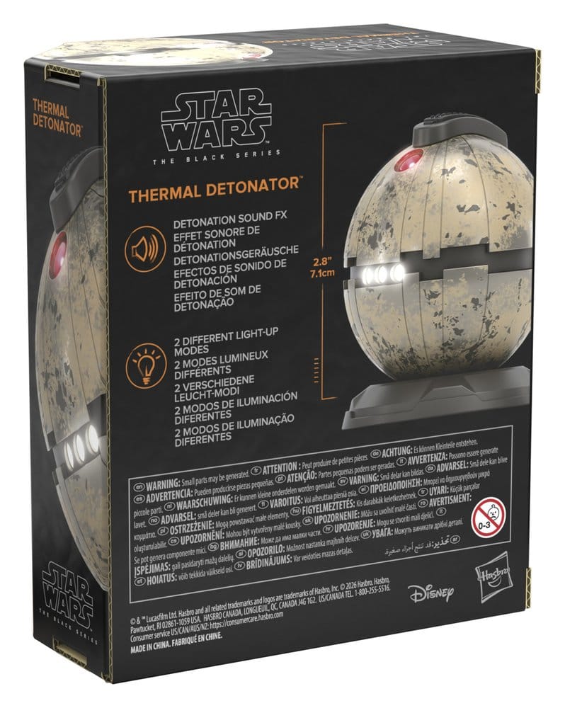 Star Wars Episode VI Black Series Detonador Térmico Electrónico