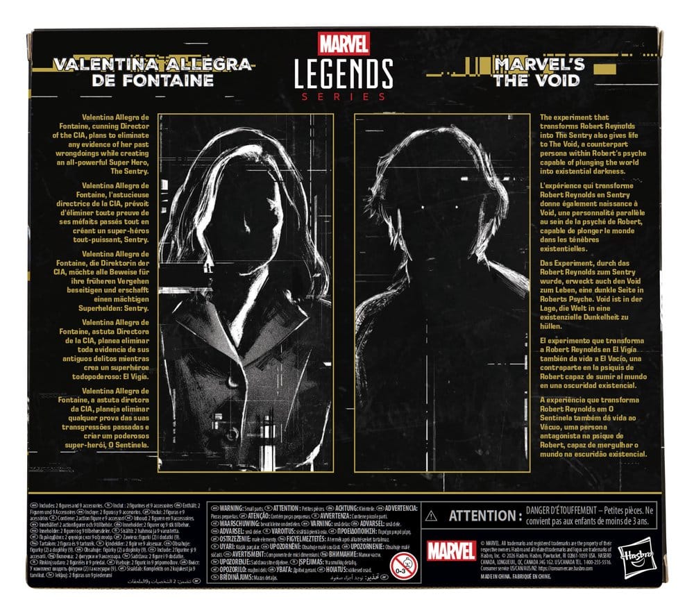 Thunderbolts Marvel Legends Pack de 2 Figuras Valentina Allegra de Fontaine & Marvel's The Void 15 cm