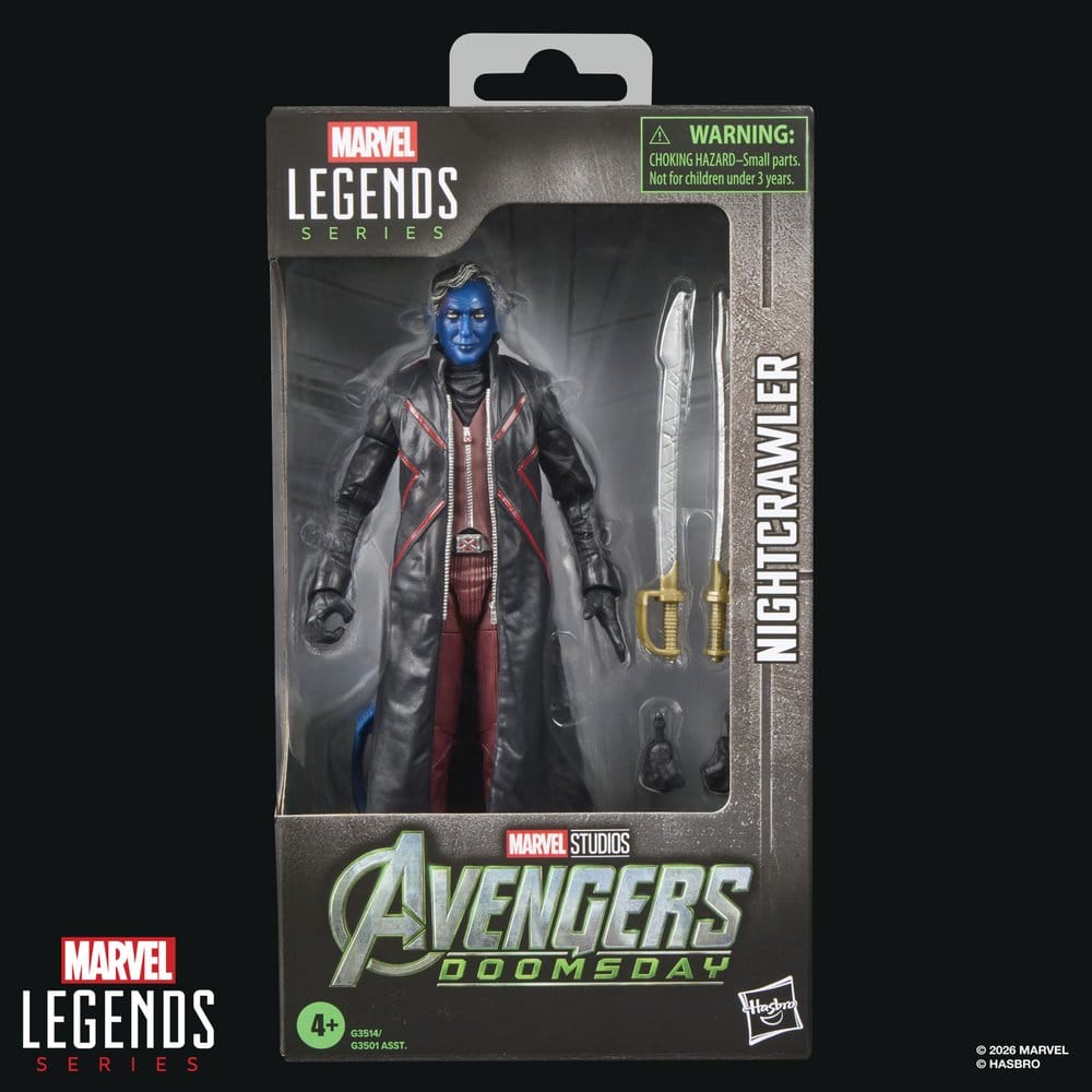 Avengers: Doomsday Marvel Legends Figura Nightcrawler 15 cm
