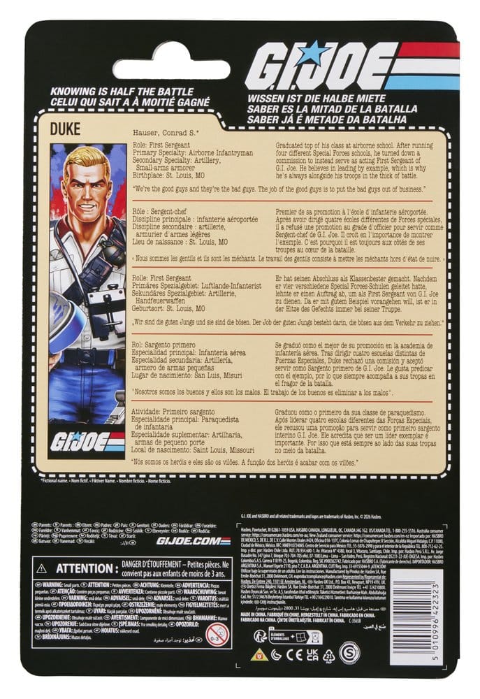 G.I. Joe Classified Series Retro Figura Duke 15 cm
