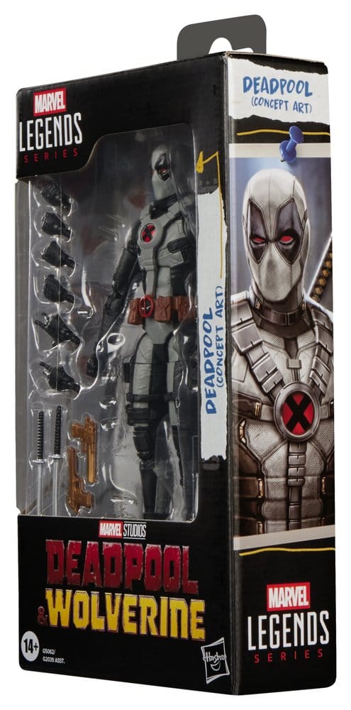 Deadpool & Wolverine Marvel Legends Figura Deadpool (Concept Art) 15 cm