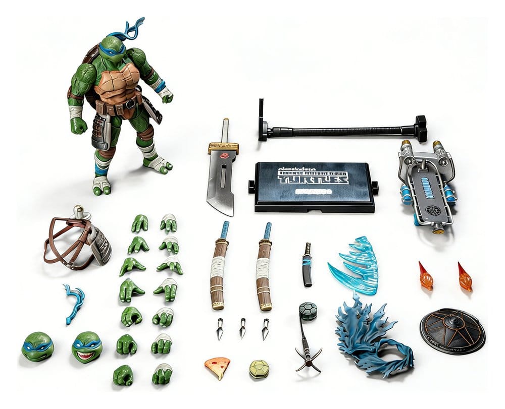 Tortugas Ninja Figura Leonardo Deluxe Version 20 cm