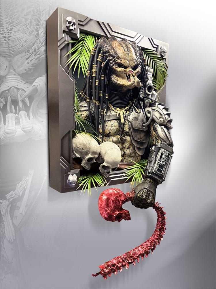 Predator Escultura de Pared tamaño real Predator 45 x 81 x 94 cm