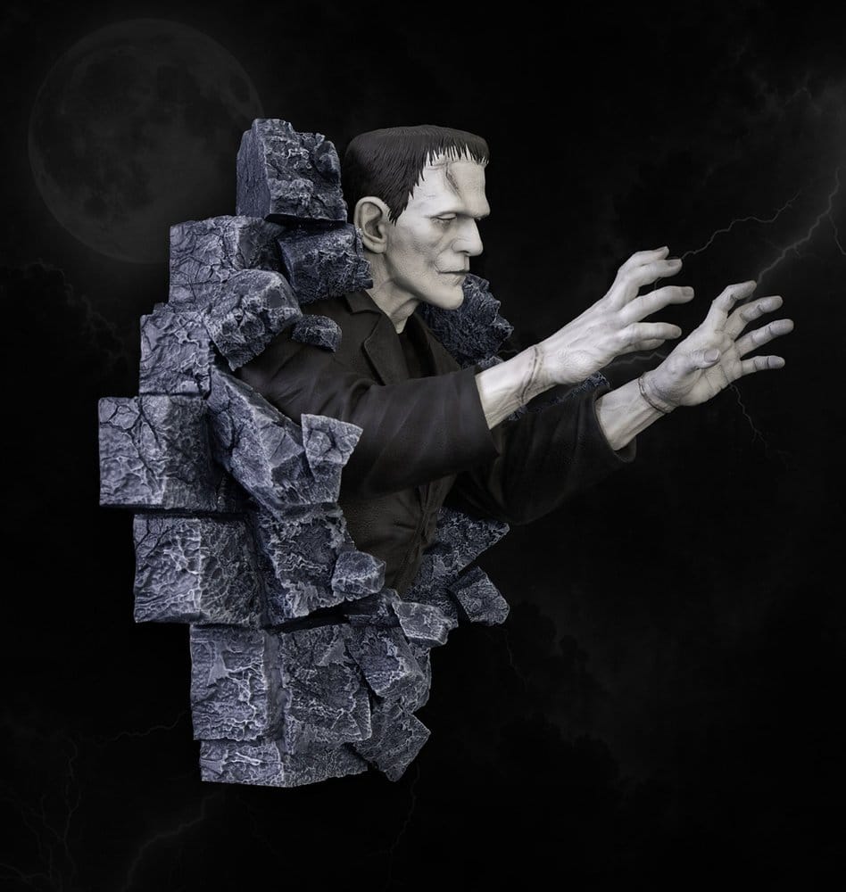Frankenstein Escultura de Pared Classic Horror Edition Lifesize 94 cm