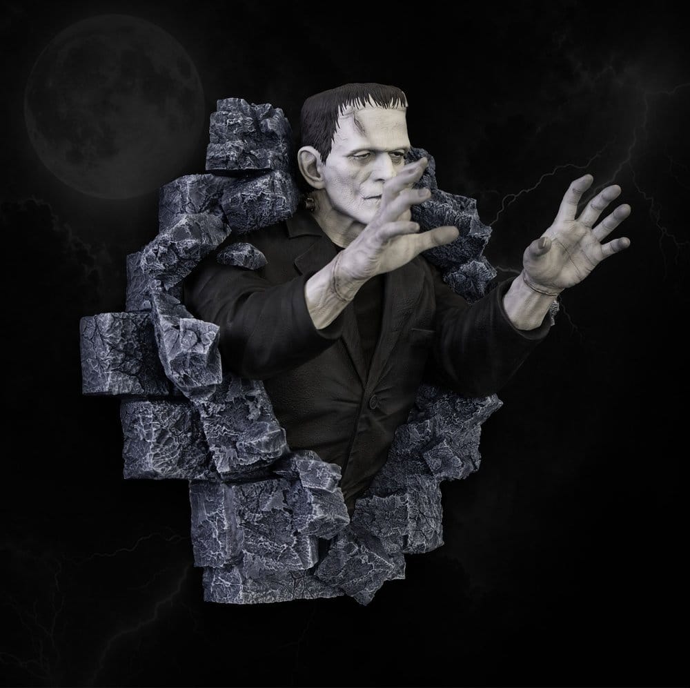Frankenstein Escultura de Pared Classic Horror Edition Lifesize 94 cm