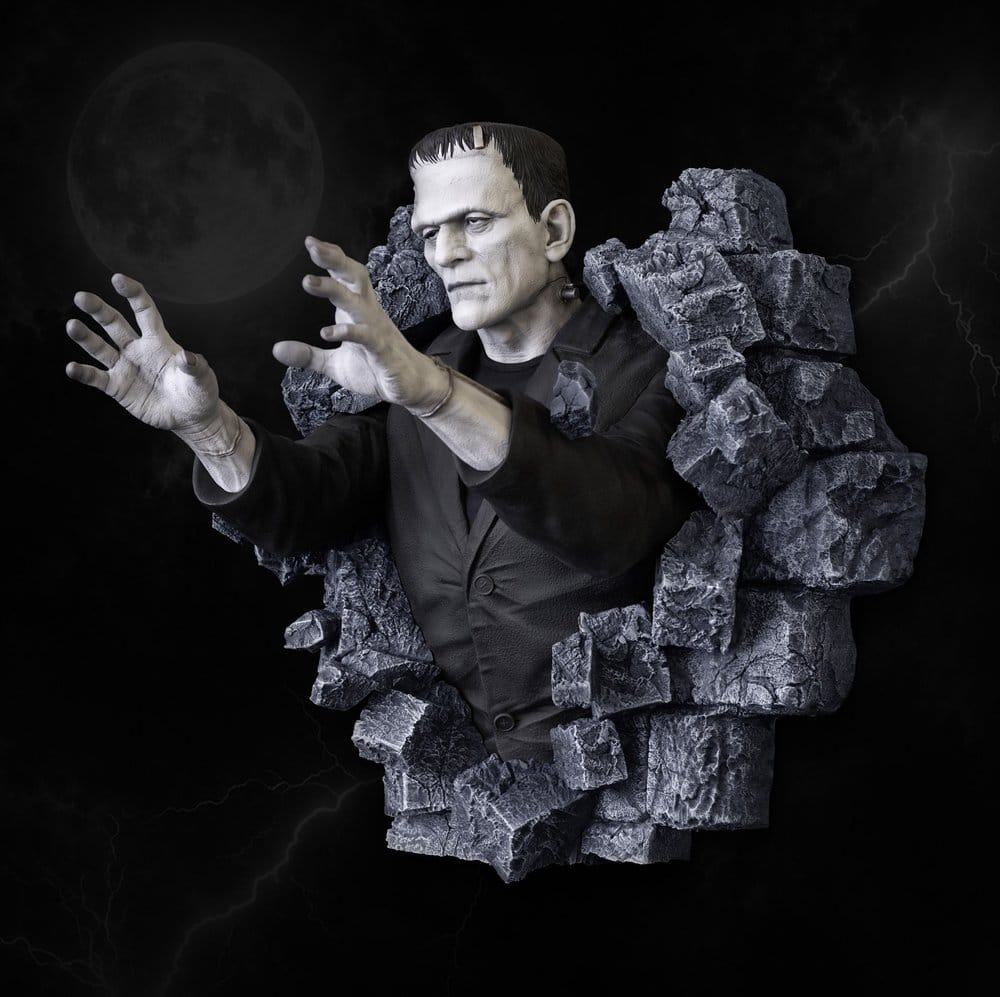 Frankenstein Escultura de Pared Classic Horror Edition Lifesize 94 cm